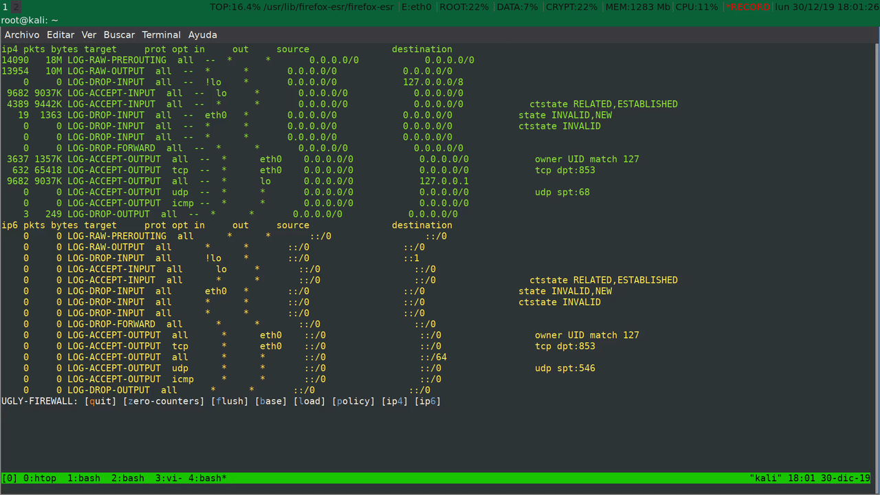 Ugly-firewall running Gif