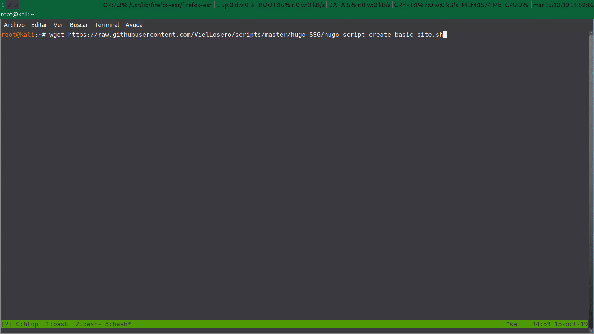 Image running script